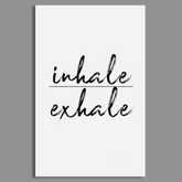 Inhale Exhale Positivity & Inspirational Wall Art